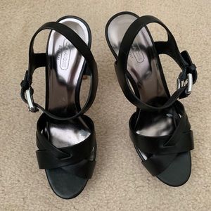 Coach platform sandals